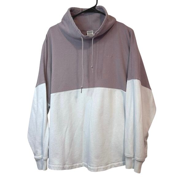 Victoria's Secret Pink Tops - Victoria’s Secret PINK Oversized Varsity Cowl Neck Sweatshirt Size XL Colorblock